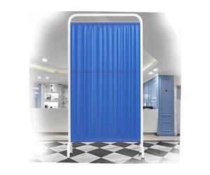 Séparateur de pièce portable pliable de 1,8 m sur roulettes 2 panneaux temporaires Couleur 6 Réglable Intimité pour cliniques et hôpitaux