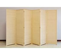 Séparateur de pièce ultra haut en bambou pour plus d'intimité - Paravent rétractable de style japonais/chinois pour balcon, jardin et plus encore - 120-180 cm
