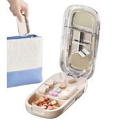 Séparateur de pilules avec dispositif de centrage | Professionnel Portable Petit pilulier - Fournitures de soins personnels pour avaler des chiens âgés animaux domestiques intérieurs et extérieurs