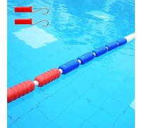 Séparateur de piscine Corde de séparation de piscine Séparation des extrémités profondes et peu profondes Ligne de voie navigable flottante(Steel Wire Rope,10m/32.8ft)