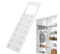 Séparateur de placard flexible - Organiseur d'étagère extensible, longueur réglable sécurisée, construction métallique antidérapante, système d'insertion de garde-robe, rangement d'armoire et de bibli