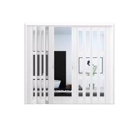 Séparateur de porte magnétique pliable à deux volets - Isolation thermique - Kit de portail d'intérieur pour cuisine - Double écran coulissant
