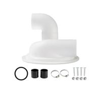 Séparateur De Poussière Sous Vide, Couvercle De Séparateur Cyclonique Avec Coude, Couvercle De Cyclone En Plastique For Le Travail Du Bois, Collecteur De Poussière(White with elbow)
