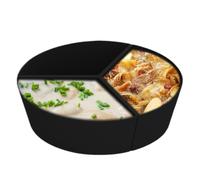 Séparateur de ragoût - Séparateur de cuisson lente - Séparateur de ragoût - Séparateur en silicone réutilisable - Anti-fuite - Pour cuisiner trois plats - Passe au lave-vaisselle - Convient à la