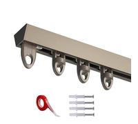 Séparateur de rideau de douche autocollant et rail sans perçage, installation facile, solution imperméable et durable pour la séparation de l'espace et l'intimité dans la salle de bain