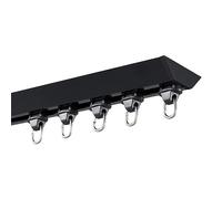 Séparateur de rideau de plafond réglable de 1 6 m pour salon, salle de bain, chambre à coucher, économiseur d'espace, noir 1,4 m, idéal séparateur de pièce et