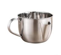 Séparateur de sauce en acier inoxydable | Écumoire à huile de 1000 ml pour soupe | Filtre à graisse de qualité alimentaire 304 avec poignée | Outil de cuisine multi-usage pour une cuisine saine et un