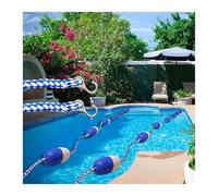 Séparateur de sécurité Flottant pour Piscine, Ligne de démarcation pour Couloir de nage, bouée avec bouées flottantes Bicolores et