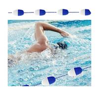 Séparateur de sécurité pour piscine - Ligne flottante réglable avec crochets en acier inoxydable, corde de démarcation facile à installer pour piscines