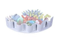 Séparateur de substrat d'aquarium - Partition des sols, mur gravier | Panneau réutilisable avec clip pour la séparation des lits, zones aquatiques et fournitures gestion habitat animaux