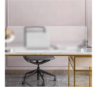 Séparateur de Table de Bureau, écran de Bureau à Clipser en Acrylique givré, Panneau de Protection de la Vie privée, boucliers de confidentialité acoustiques autoportants(100x30cm)