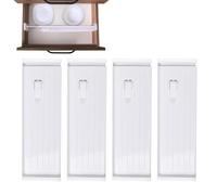 Séparateur de tiroirs - Séparateur de tiroirs - Organisateurs de vêtements télescopiques - Commode de rangement extensible - Penderie résistante à la poussière - Organisateurs de séparation en tissu