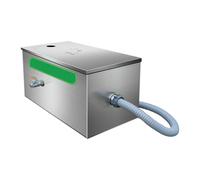 Séparateur D'eau et de Graisse Commercial avec Panier Filtrant Amovible et Déflecteur, Bac À Graisse de Cuisine for Éviers de Restaurant(Small)