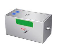 Séparateur D'eau et de Graisse Commercial avec Panier Filtrant Amovible et Déflecteur, Bac À Graisse de Cuisine for Éviers de Restaurant(Medium)