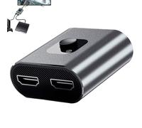 Séparateur d'écran, 2 entrées, 1 adaptateur de sortie et connecteur - Répartiteur Plug and Play, pour PC, ordinateur portable, moniteur, télévision, maison, travail, studio, salle de classe, salle de