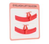 Séparateur D'extension de Cils en Silicone, Recourbe-Cils, Outils de Maquillage, Tampons de Levage de Cils Réutilisables, Brosse à Cils (rouge)