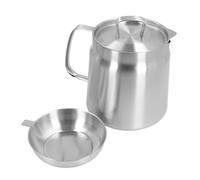 Séparateur d'huile en acier inoxydable, bouteille de séparation d'huile de grande capacité, versement facile, poignée ergonomique, cuisine maison (Dire)