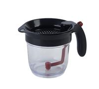 Séparateur d'huile et de soupe efficace avec passoires, graisses à sauce, outil de cuisine pratique pour nettoyer l'huile