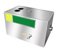 Séparateur D'huile et D'eau Commercial, Acier Durable, Bac À Graisse de Cuisine en Acier Inoxydable, Filtration Graduée(Medium)