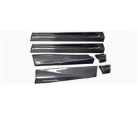 Séparateur Diffuseur Becquet Kit Carrosserie Pare-Chocs Avant Diffuseur Coffre Arrière Jupe Latérale Sourcils De Roue pour Lexus pour RX200T RX350 RX450 2016-2019(Side Skirt)