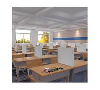Séparateur d'intimité acoustique avec réduction du bruit - Panneau insonorisant pour étudiants et bureau - 40 x 40 cm - Cloison de table pour améliorer la concentration et créer un espace personnel