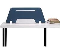 Séparateur d'intimité de bureau bleu avec pieds de support, 30 x 120 x 0,5 cm, écran de séparation pour station de travail, intimité, décoration de maison, bureau, absorption sonore, installation