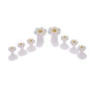 Séparateur d'ongles en silicone pour orteils, écarteur d'orteils, séparateur d'orteils en forme de marguerite, outil de pédicure et de manucure, 8 pièces