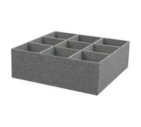 Séparateur D'organisateur De Tiroir À Chaussettes - 31x31x8cm Organisateur De Chaussettes Pour Tiroir | Organisateurs De Coiffeuse À Ceinture | Boîte En Tissu À 9 Cellules Pour Soutien-gorge, Culotte,