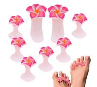 Séparateur d'orteils en forme de fleur, accessoires de soins des pieds, empêche la déformation, doux et réutilisable, soulage l'inconfort des pieds, facile à nettoyer, pour les salons de manucure, les