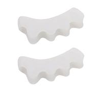 Séparateur d'orteils en gel de silice - Séparateur d'hallux valgus, lisseur d'orteils avec utilisation d'étirement, entretoise d'orteils avec fonction réglable, accessoire de pied, outil de santé pour
