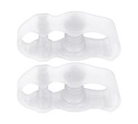 Séparateur d'orteils en silicone souple confortable | Séparateurs d'orteils qui se chevauchent | Pour la marche, la gym, le yoga, la maison, l'hôtel, les trajets entre adultes et adolescents