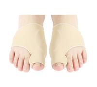 Séparateur d'orteils pour hallux valgus, correcteur d'oignon, ajusteur d'os et de pouce pour pédicure et soins des pieds (beige)