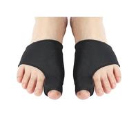 Séparateur d'orteils pour hallux valgus, correcteur d'oignon, ajusteur d'os et de pouce pour pédicure et soins des pieds (noir)