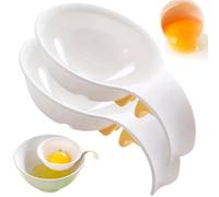 Séparateur d'œufs en plastique, séparateur de jaune d'œuf en forme de cerceau basket-ball avec poignée, extracteur tamis, Gadget cuisine 2 pièces