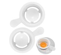 Séparateur d'œufs pour œufs crus - Outil de séparation d'œufs 2 pièces Outil de séparation d'œufs | Outils d'œufs portables Bordures réutilisables pour restaurant à domicile