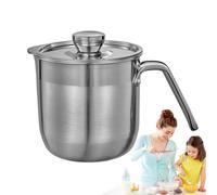 Séparateur d'œufs - Séparateur d'œufs en acier inoxydable de grande capacité | Séparateur de jaune d'œuf blanc avec poignée et couvercle, bol séparateur multi-œufs pour la cuisson de gâteaux, crème et
