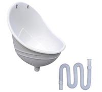 Séparateur D'urine Toilette Seche, Pisse Debout avec Dérivation Urinaire, Installation Facile, Urinoir de Voyage Portable pour Hommes(White)