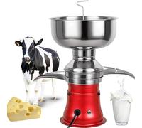 Séparateur électrique de crème de lait, séparateur centrifuge de crème de 5 L avec consistance réglable, séparateur de lait de chèvre 10500 tr/min, graisse de lait écrémé ≤ 0,03 %