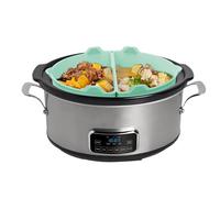 Séparateur en silicone pour mijoteuse - 1 paire adaptée pour casseroles de 6 à 8 litres | doublure en silicone réutilisable pour Slow Cooker,pour banquet fêtes de réunion familiale