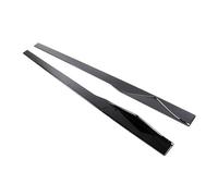 Séparateur Jupe Latérale Extensions De Pare-Chocs Latéraux Aspect Fibre Carbone pour BMW Série 2 F22 F23 Et pour M2 F87 2014-2020, Kits Carrosserie Jupes Latérales(ABS Gloss Black)