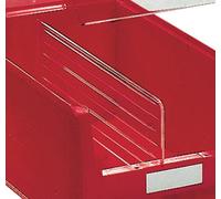 Séparateur longitudinal pour bac à bec MK3 PS transparent 10pcs/paquet PROMAT