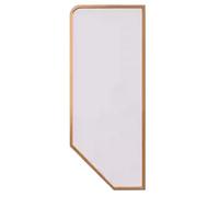 Séparateur mural moderne en acier inoxydable avec s trempé et facile à installer, idéal pour la salle de bain, la maison et le bureau