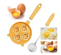 Separateur Oeuf Jaune et Blanc,Forreen Séparateur de Jaune d’œuf Plastique Facile à Nettoyer 4 Cellules Separateur Jaune Oeuf avec Broyeur à Œufs pour Cuisines,Restaurants,Pâtisseries