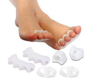 Séparateur Orteils Silicone, Correcteur d'orteils pour Oignons, Chevauchement, Orteils Coudés, Orteils en Marteau, Orteils en Griffe, Orteils Courbés, Hallux Valgus, Redresse Orteils, 4 paires