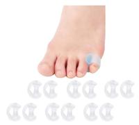 Séparateur Petit Orteil,12 PCS Séparateurs D'orteils en Gel Marteau Orteil Correcteur de Coussinets en Gel et Lisseur pour Soulager la Pression du Pied