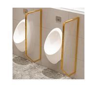 Séparateur pour urinoirs, Cloison d'urinoir murale en verre multicolore 120 cm x 40 1/2/3/4 pcs(Gold,4pcs)