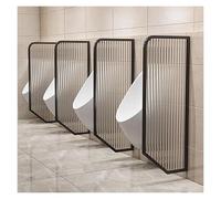 Séparateur pour urinoirs, Séparateur d'urinoir de salle bain for hommes, fixation murale multicolore 40x120cm 1-4 pièces(Black,2pcs)