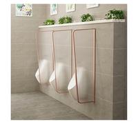 Séparateur pour urinoirs, Séparateur d'urinoir for hommes en acier inoxydable multicolore 120x40cm 1/2/3/4/5 pcs(Rose Gold,3PCS)