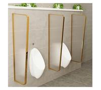 Séparateur pour urinoirs, Séparateur d'urinoir for hommes en acier inoxydable multicolore 120x40cm 1/2/3/4/5 pcs(Gold,4PCS)