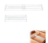 Separateur Tiroir, Separateur Tiroirs Reglable, Séparateur de Tiroir, Grille Diviseur de Tiroir Assemblage sans Colle, Separateur Tiroirs pour Sous-vêtements Chaussettes Cuisine Bureau, 2 Piezas